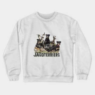 Hunting with Jagdterriers , Art Crewneck Sweatshirt